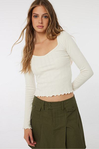 Ardene Textured knit Long Sleeve Top