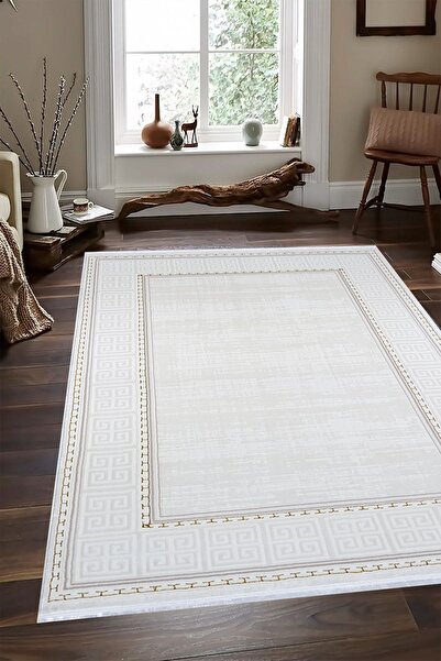 Kervansaray Home Viesta Krem Modern Oturma Odası Ve Salon Halısı (5086)