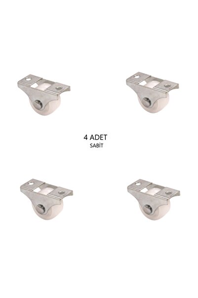 UYGUR TEKER A.Ş 26mm Sabit Mobilya Tekeri (x4)