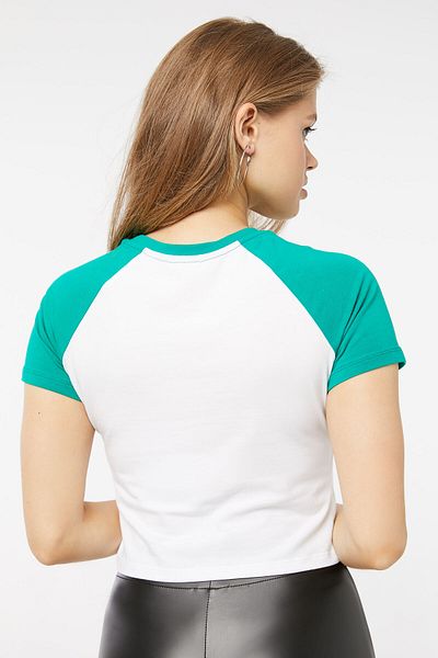 Ardene Graphic Lettuce Edge Raglan Tee