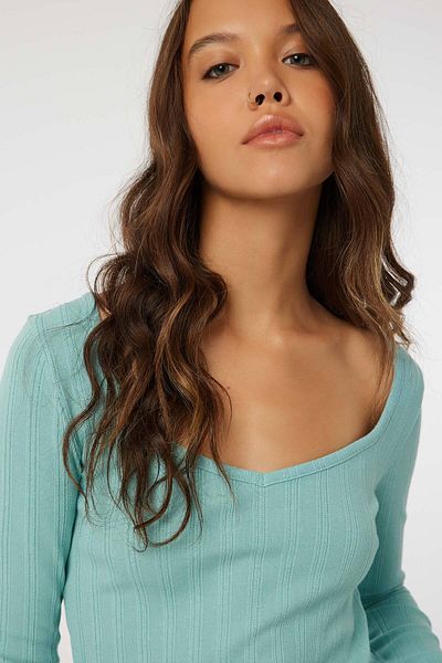 Ardene Textured knit Long Sleeve Top