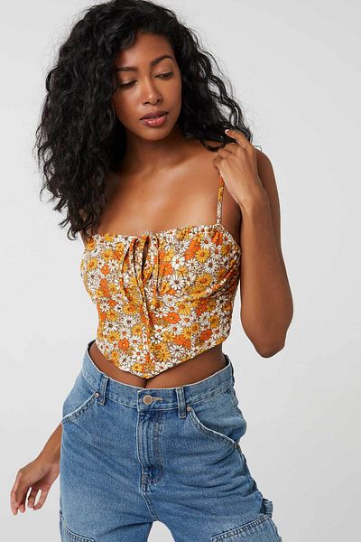 Ardene Printed Bustier Tank