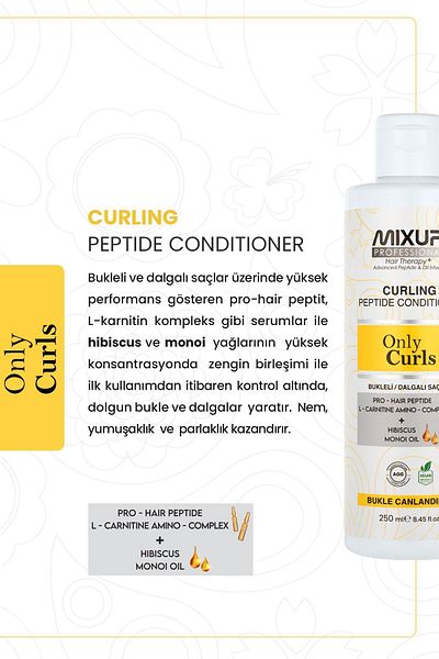 Mixup Pro-Hair Peptide and L-Carnitine Amino Complex - Curl and Wavy Conditioner 250 ML