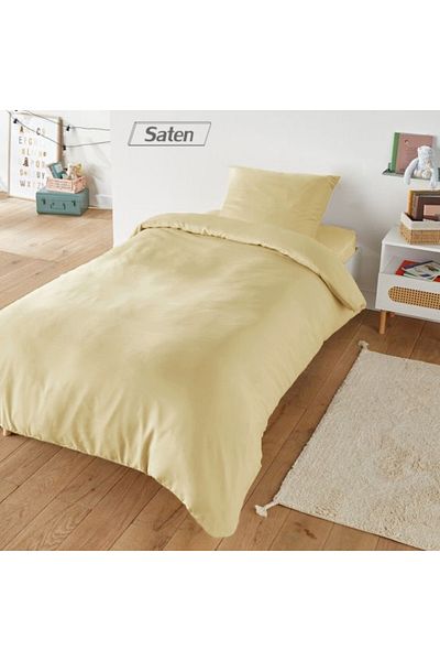 Lucy and Home Single Satin Duvet Cover Set - 100% Cotton