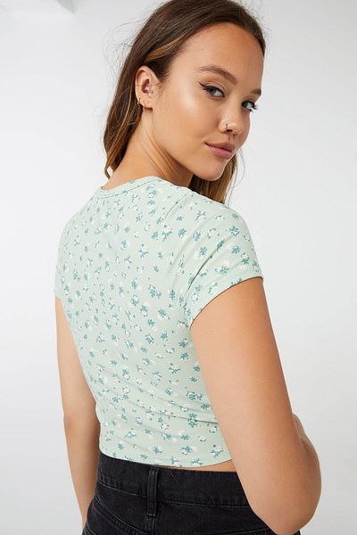 Ardene Printed Notched Tee