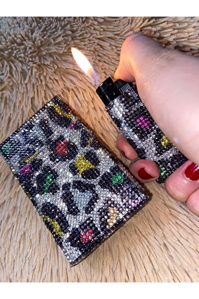 Lüks Taş Uzun Slim Sigara Kutusu