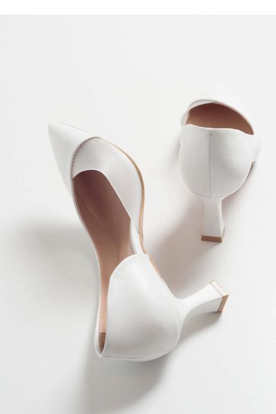 TOBAİ Orthopedic Sole Women's Skin Comfortable Heeled Shoes