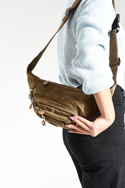 571 Collections Çanta Unisex Tan Waist Bag - Multi-Pocket (Model: 571-7F)