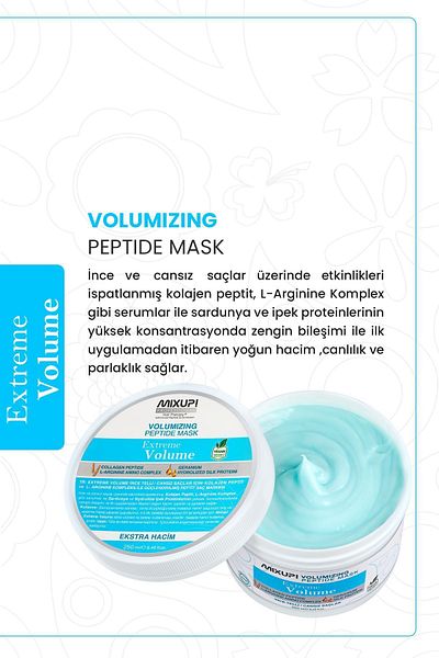 Mixup L-Argine Amino Collagen Peptide - Gives Volume 250 ML for Thin Hair