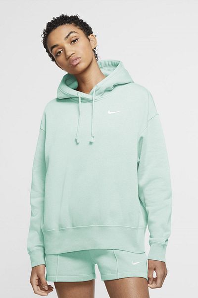 Nike Water Green Oversize Hooded Fleece Hoodie Sportswear Trendyol