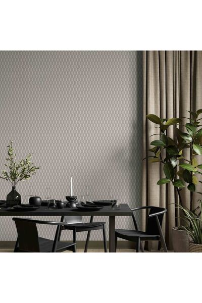 İnci Concept Adawall Omega 23208-3 Uyumlu Altıgen Geometrik Desen Duvar Kağıd...