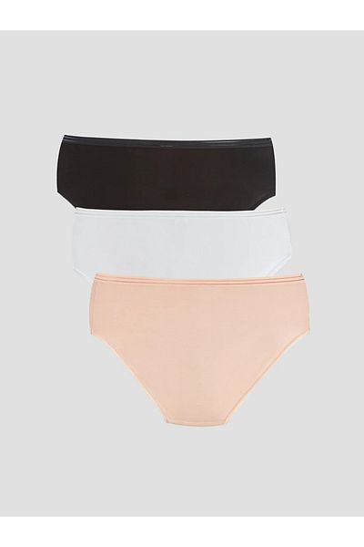LC Waikiki LCW DREAM Πακέτο με 3 μονόχρωμα εσώρουχα Hipster