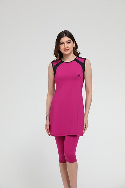 Chelly SEMI COVERED Sleeveless Hijab Swimsuit