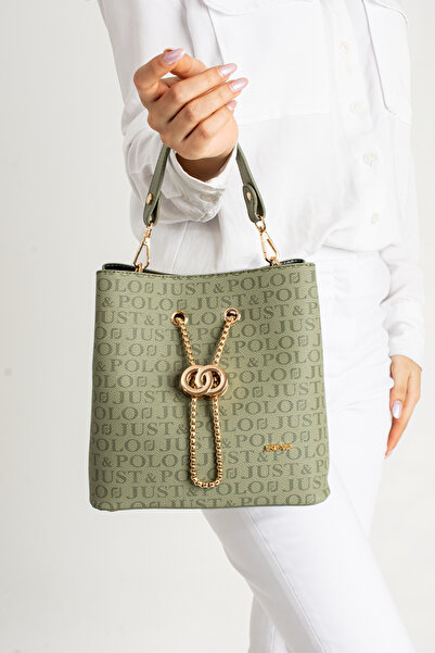 Just Polo Vegan Leather 3 Compartments - Adjustable Long Strap Hand and Shoulder Bag, Wallet Combination PBU560202