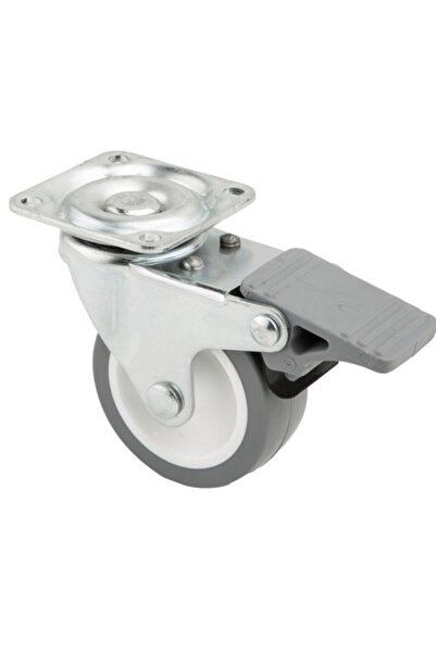 UYGUR TEKER A.Ş 50mm Tablalı Mobilya Tekeri / Masa-dolap-saksı Tekeri Frenli