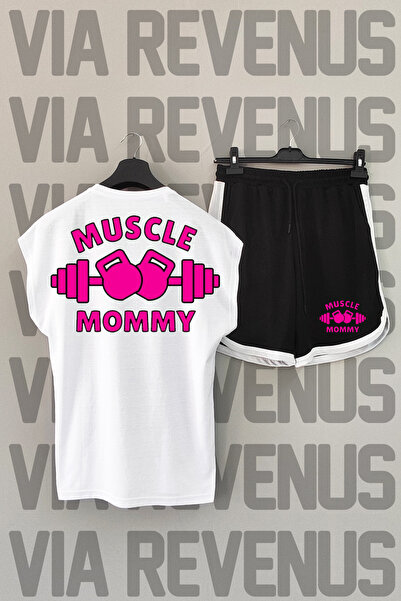 Vordevia Majica Muscle Mommy okrugla kragna Back Štampano Sportska majica i s...