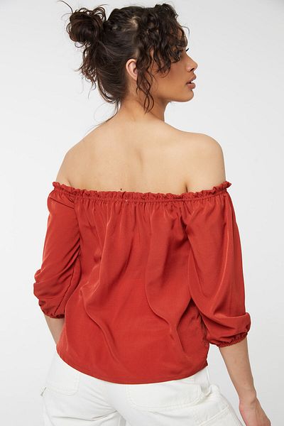 Ardene Knotted-Waist Off-Shoulder Blouse