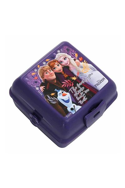 Frozen Frozen - 4 Compartments 2 Layers Plum Colored Plastic Lunch Box