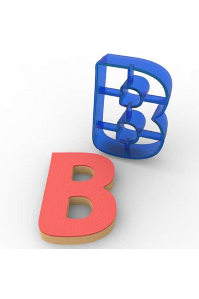 hobs قالب بسكويت وبلاستيسين للكمبيوتر الشخصي بحرف B