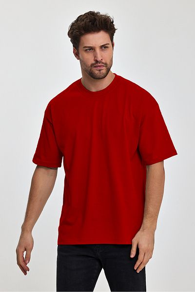 COMBİNE MİCHAİL Ανδρικό μπλουζάκι από χοντρό ύφασμα Oversize - Crew Neck