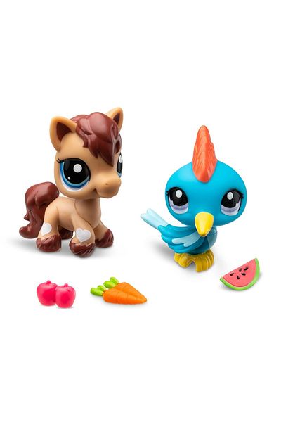 Littlest Pet Shop Lps Minis Littlest Pet Shop - Pony and Bird 2-Piece Figure Set
