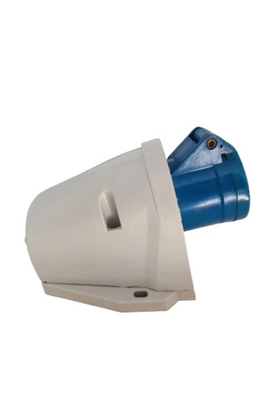 Mete Enerji Metesan Cee Norm 3X16A Ip44 - Screw Connected Wall Socket Oblique