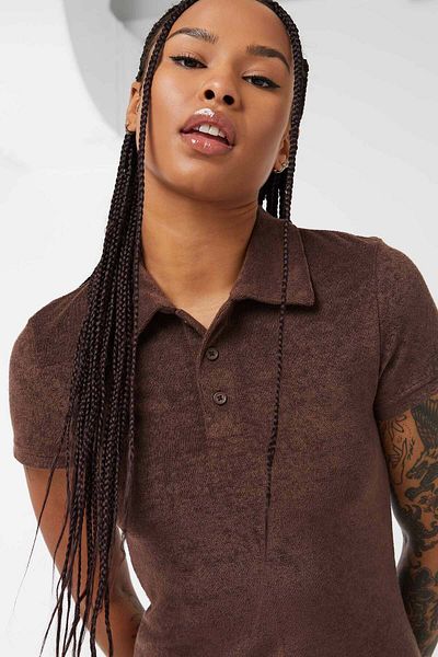 Ardene Mini Terry Polo Dress