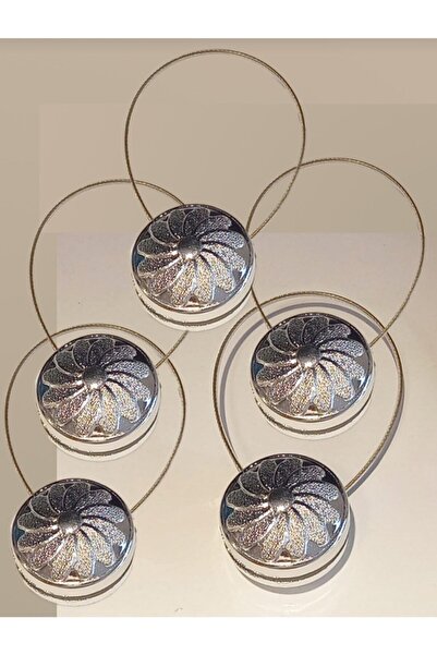 Çınar Aksesuar 5-Piece Magnetic Tulle Collecting Latch Set