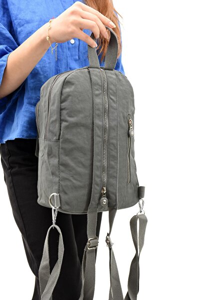 571 Collections Çanta Young Women's Sports Bag - Both Back and Chest Gray (Model: 571-8D)