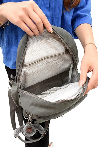 571 Collections Çanta Young Women's Sports Bag - Both Back and Chest Gray (Model: 571-8D)