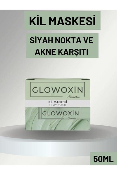 GLOWOXİN Anti-Blackhead and Clay Mask Face Mask - 50ml (Buy 3 Get 2)