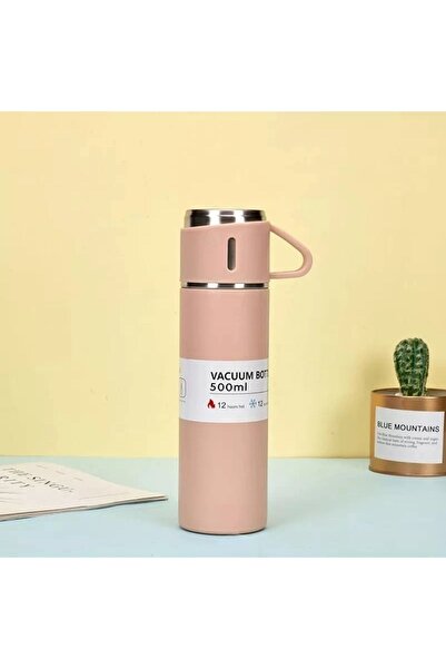 Gülay AVM 304 Paslanmaz Çelik Termos Çift Katmanlı El Yakmaz 500 Ml Bardaklı ...