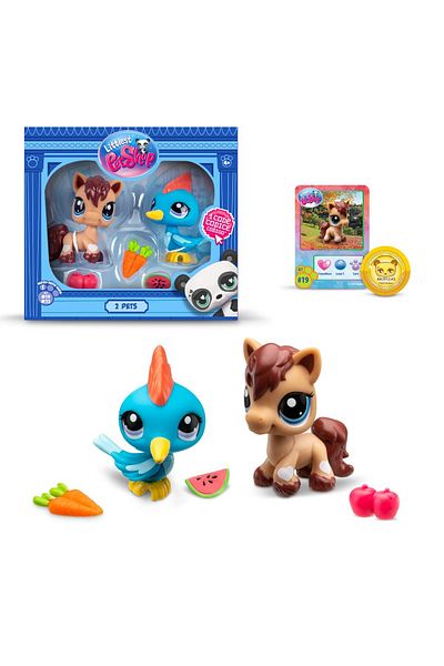 Littlest Pet Shop Lps Minis Littlest Pet Shop - Pony and Bird 2-Piece Figure Set