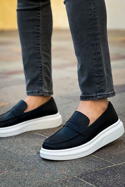 remss Ανδρικά Loafer παπούτσια Robert RS615 Black BT