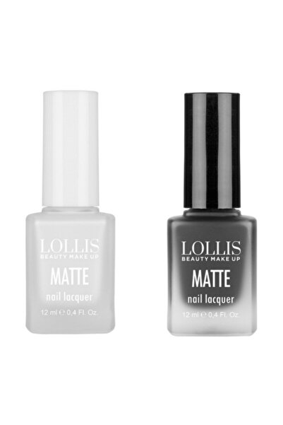 Lollis Oje Seti Matt 01&matte 10 /nail Lacquer Set Matte 01&matte 10