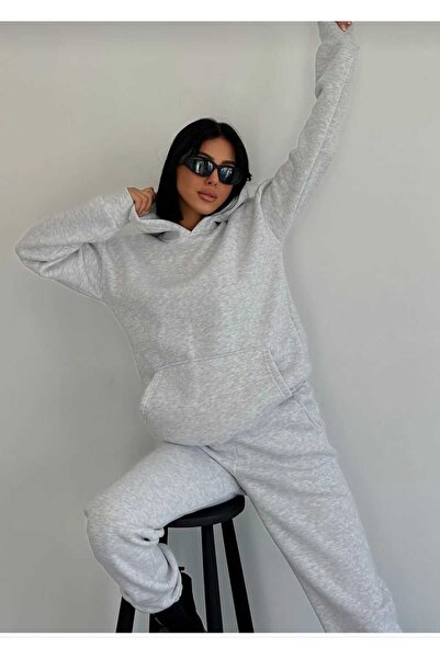 KOZİA OUTDOORS Set de trening cu glugă gri VENGEANCE (SWEAT - TRACKSUIT)