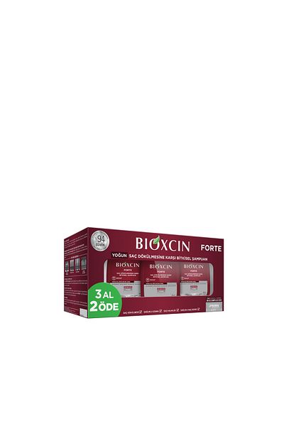 Bioxcin Forte Hair Care Shampoo - Anti-Shedding, 3pcs 2pcs 3x300ml (For All Hair)