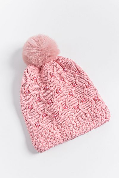 Babymod Pearl Decorated Pompom 9-15 Years Old Girl's Beret