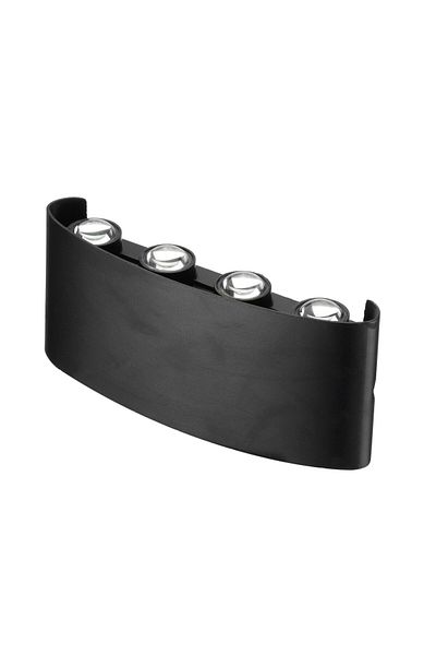 Cata 15W Two Way Black Led Wall Sconce - Daylight 3000K - IP44 - CT-8013G