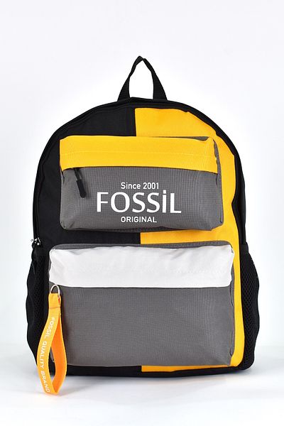 Fossil حقيبة ظهر يومية للسفر والمدرسة موديل 9512 للجنسين - متعددة الأقسام