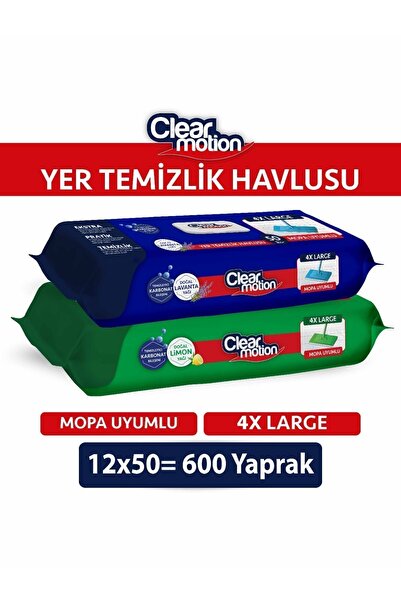 Clearmotion Clearmotion Yer Temizlik Havlusu(12x50) 600 Yaprak