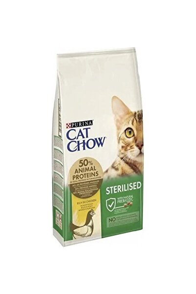 Cat Chow Tavuk Etli Kısırlaştırılmış Kediler Için Kedi Maması 15 Kg