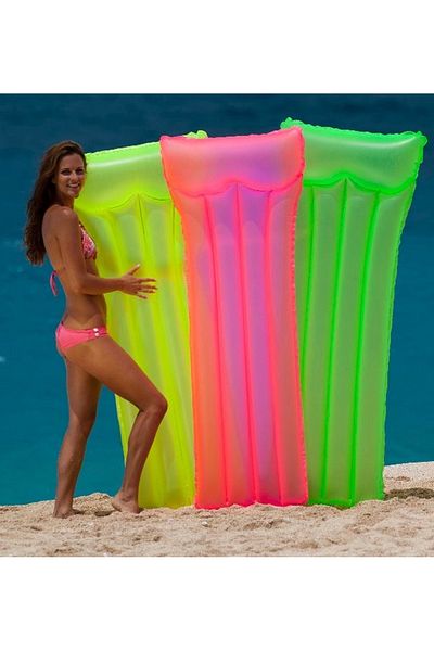 Intex 3lü Deniz Yatağı Seti - Fosforlu Renkler 3 Farklı Renk / Intex 59717 Inflatable mattress 183 x 76 cm