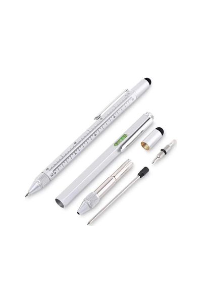 Gülay AVM 7 Function Engineer Pen Screwdriver with Spirit Level and Ruler Set 323