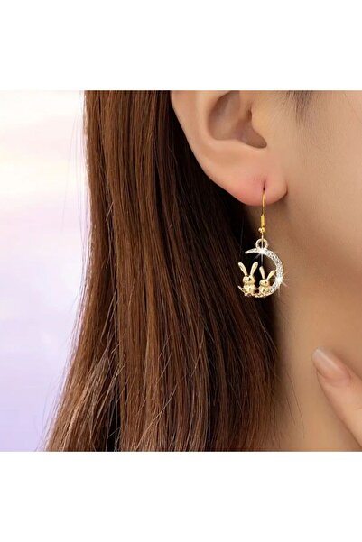 GIFT Rabbit Earrings - Meeting on the Moon