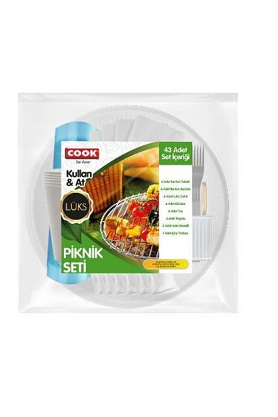 COOK Disposable Picnic Set 43 Pieces