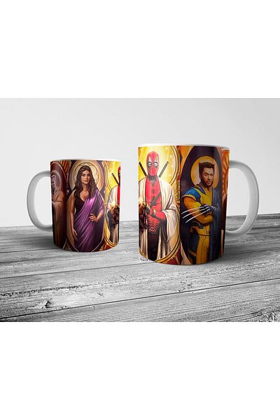 Pixxa Marvel Deadpool & Wolverine Mug Cup Model 6