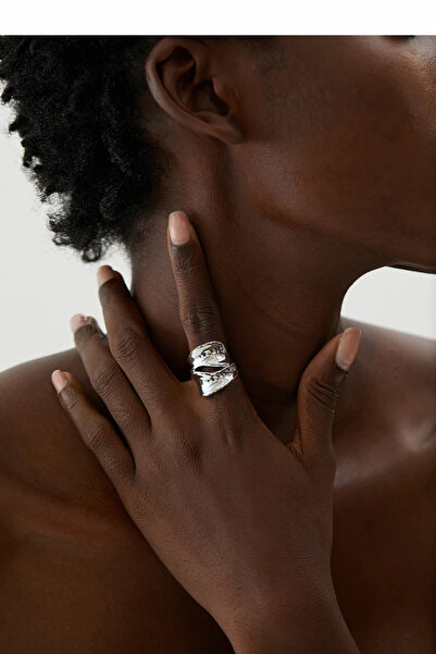 PSGT Ayarlanabilir Yüzük Minimalist Yeni Trendy Parti Ikili Yüz Yüzük