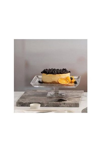 Paşabahçe Madlen Footed Serving Plate