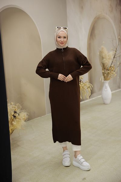 Nissra Design Zippered Knitwear Tunic